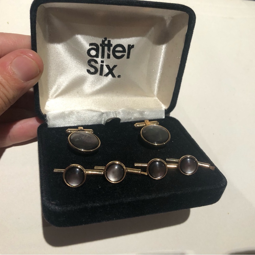 After Six vintage Cufflinks and Stud Set for tuxedos or other dressed attire